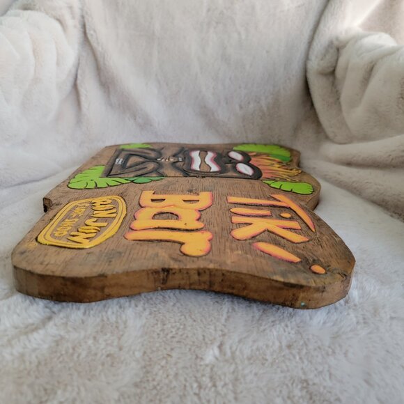15" x 10½" Ron Jon Wood Decor Tiki Sign Bar Pool Man Cave Surfer Gift Nautical - Picture 10 of 16